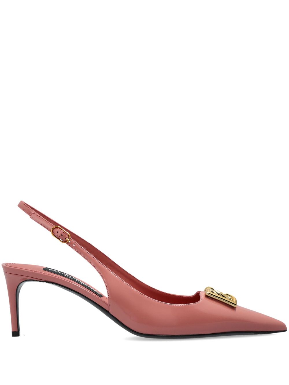 Dolce & Gabbana 75mm Lollo slingback pumps Roze