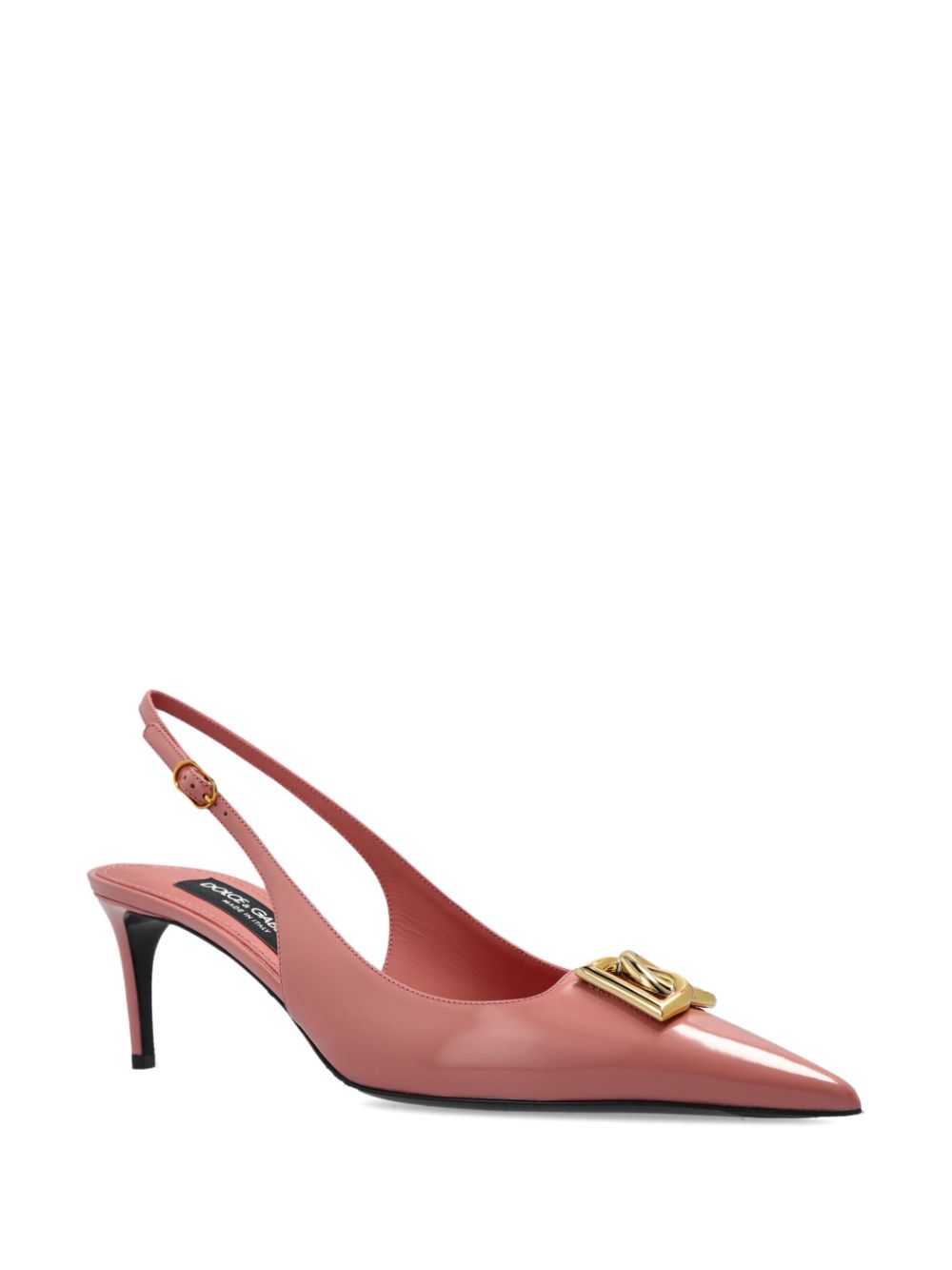 Dolce & Gabbana 75mm Lollo slingback pumps - Roze