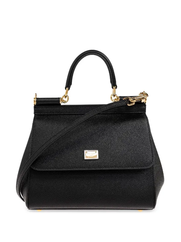 Dolce & Gabbana Bolsa Tote Sicily Média | Preto | FARFETCH BR