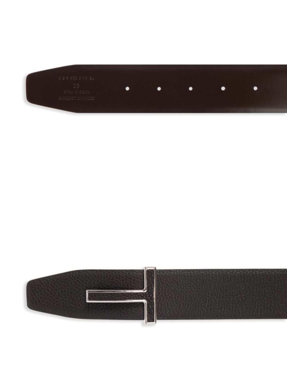 TOM FORD T-buckle leather belt - Bruin