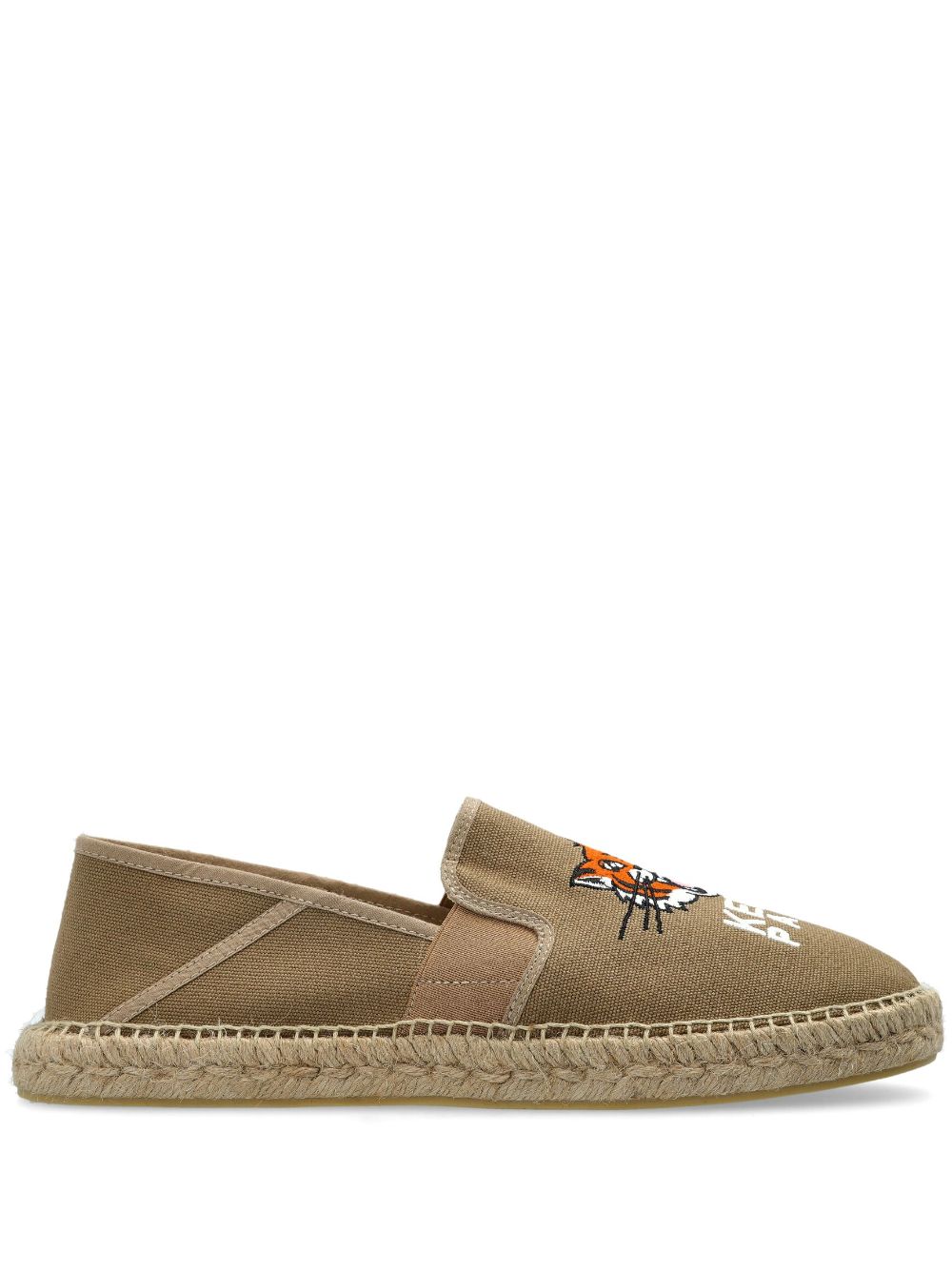 Tiger-embroidered espadrilles