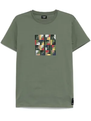 Tシャツ・カットソー FENDI Men T Shirts FW1319ASCH Green Fendi Outlet: Shirt men - Green | Fendi shirt FW1319ASCH