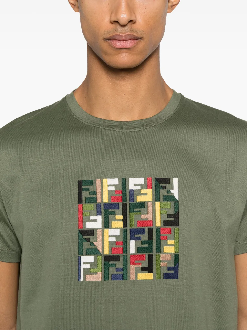 FENDI Katoenen T-shirt Grijs