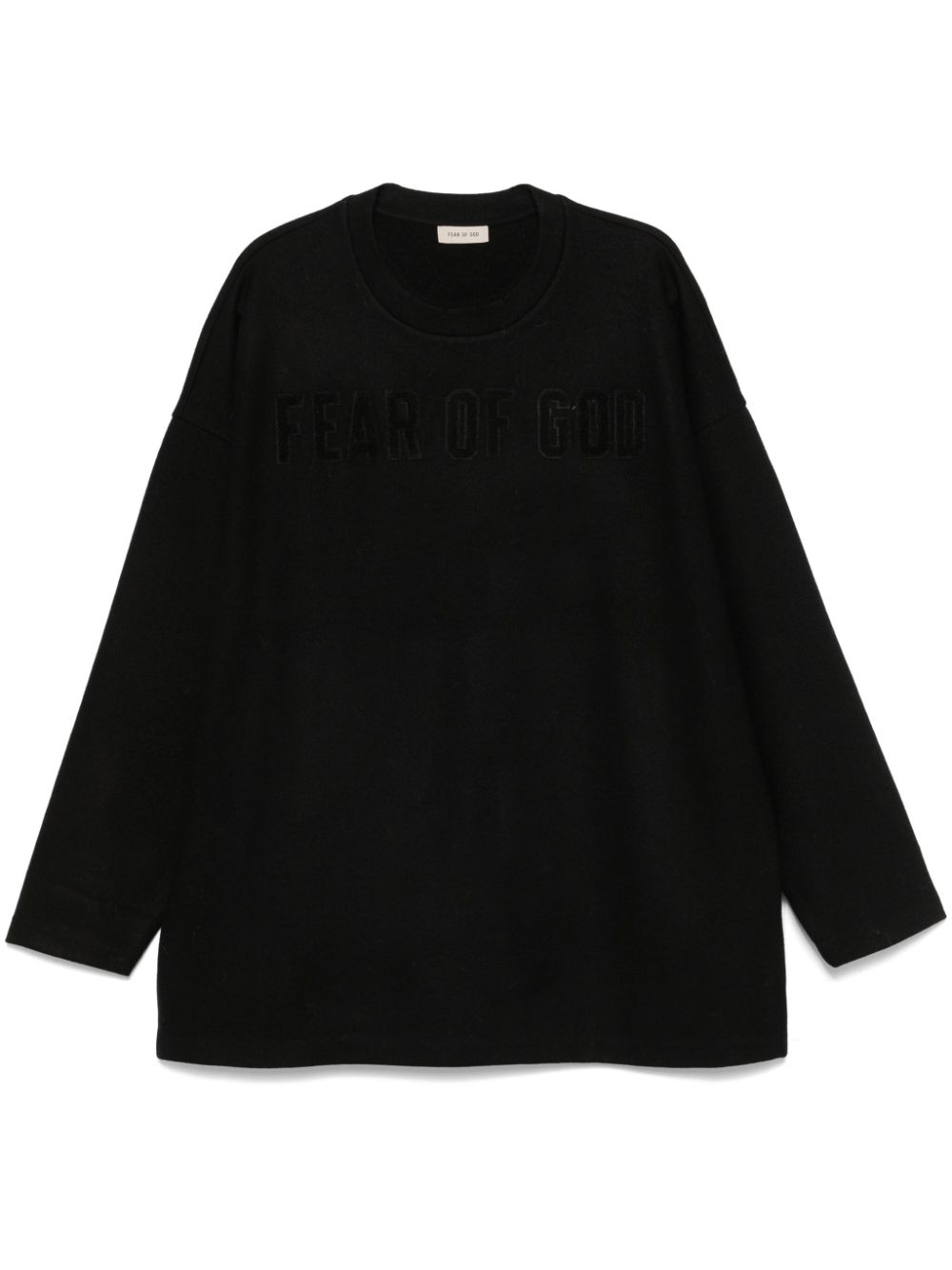 Fear Of God Sweater met logopatch Zwart