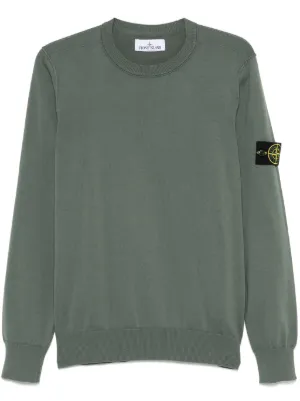 Stone Island ロゴ クルーネック スウェットシャツ | ブルー | FARFETCH JP