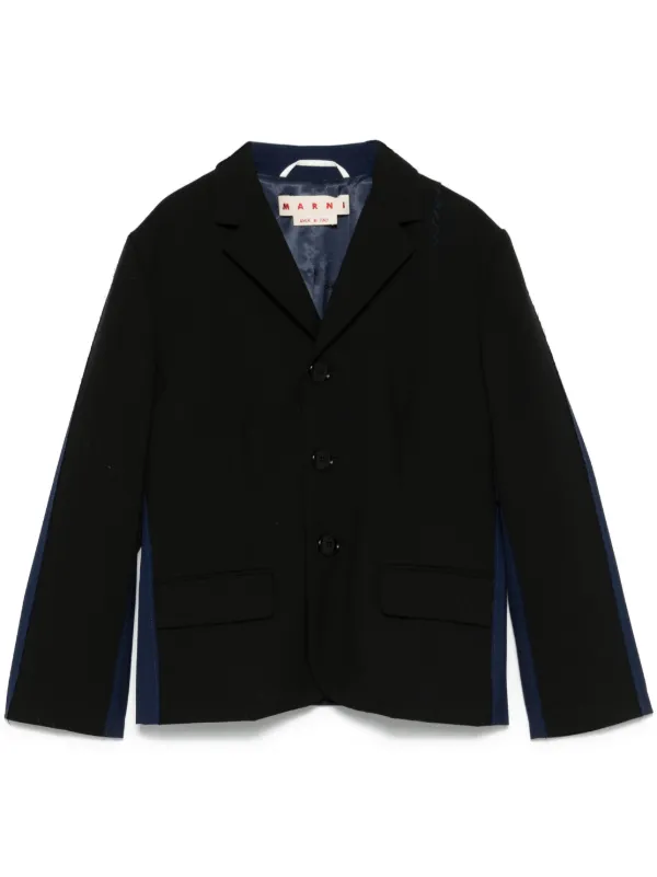 MARNI マルニ パッチワーク ジャケット Marni パッチワーク ジャケット | ブラック | FARFETCH JP