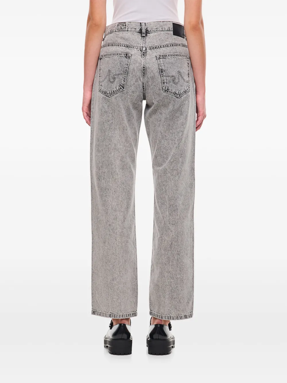 AG Jeans Tenerife low waist straight jeans Grijs
