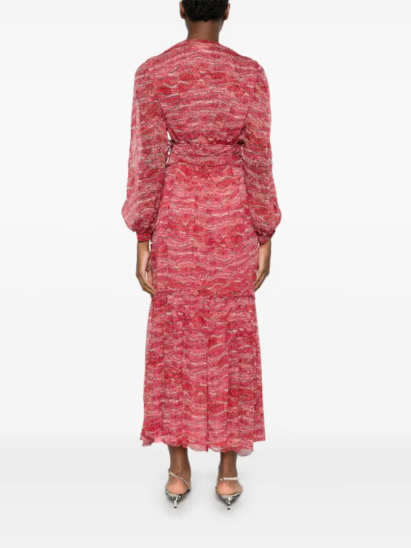 MARANT ÉTOILE Amara Maxi Dress | Red | FARFETCH