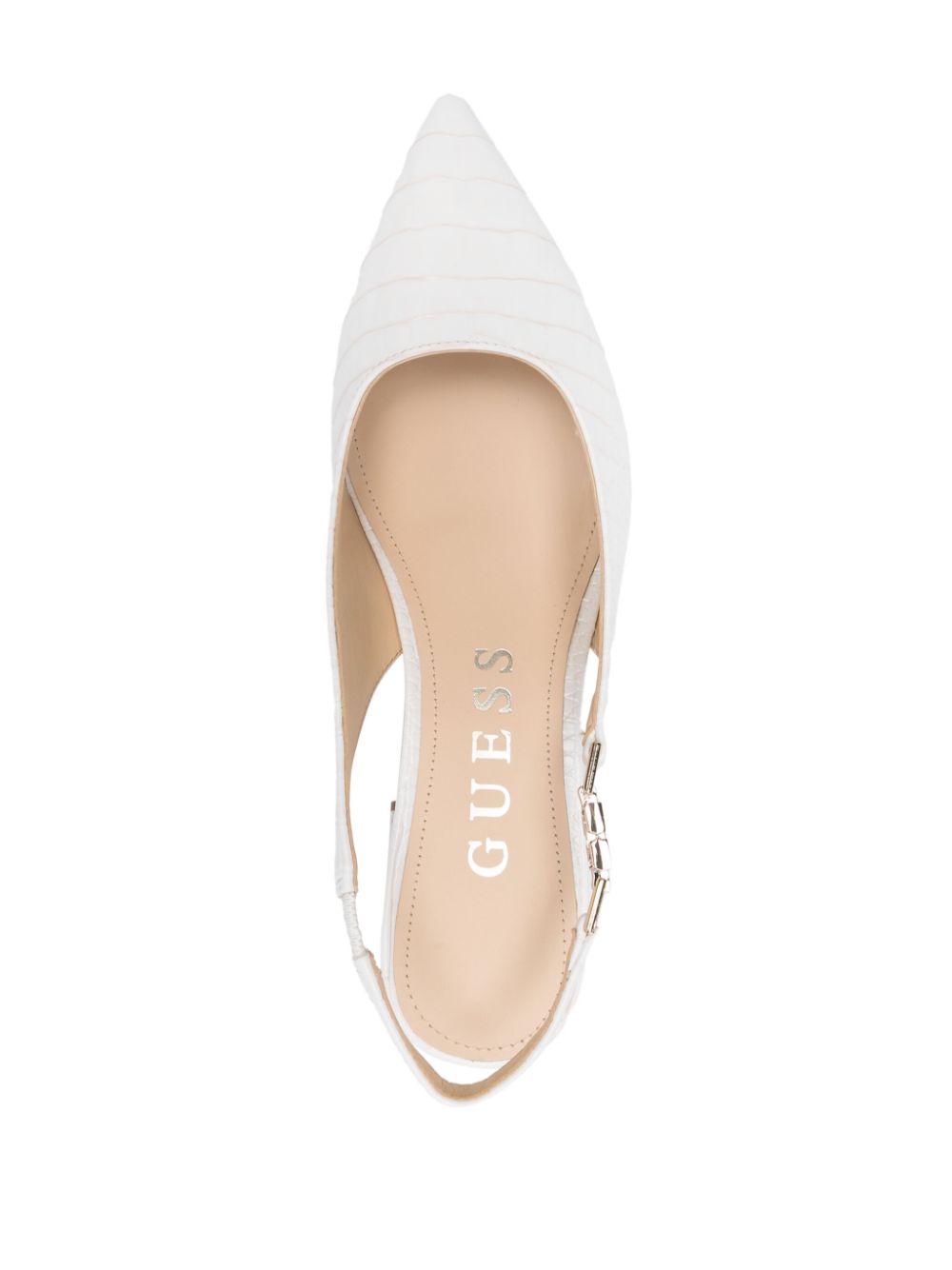 GUESS USA 55mm Zabela slingback pumps White