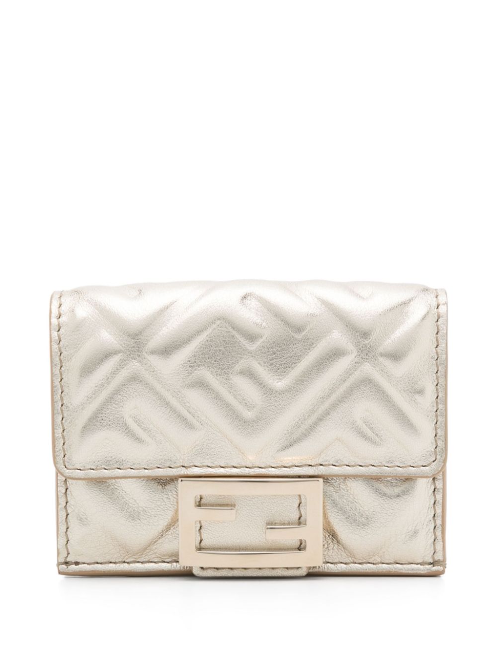 FENDI Baguette kleine portemonnee Goud