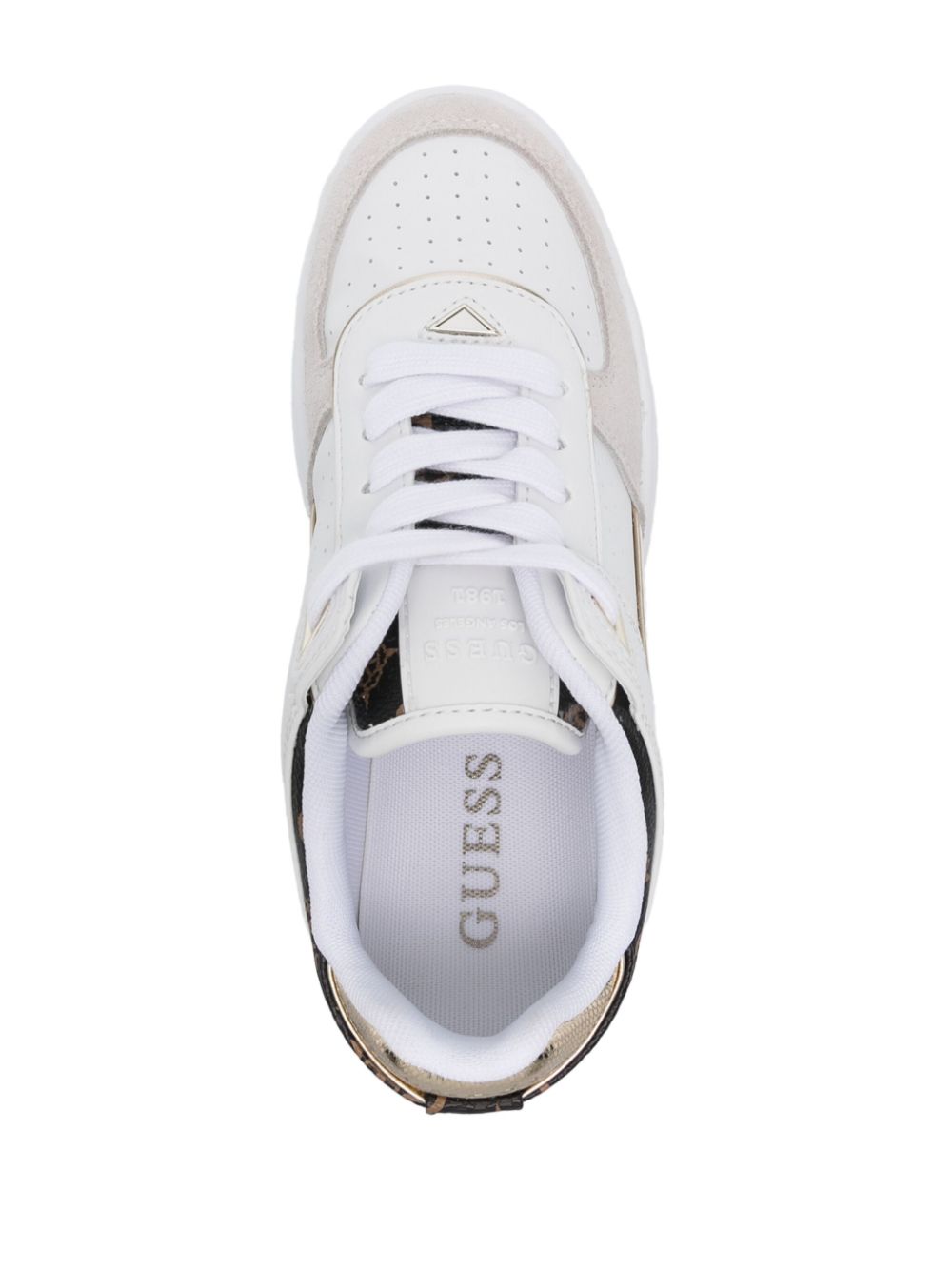 GUESS USA Sneakers met logo-reliëf Wit