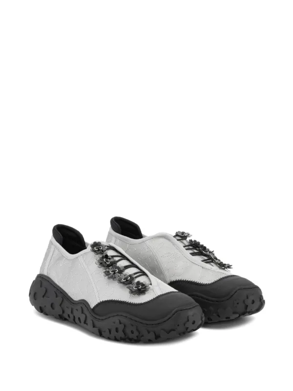 【関税込み】Cecilie Bahnsen ブラック Alina スニーカー ALINA | SNEAKER EMBROIDERED SATIN BLACK
