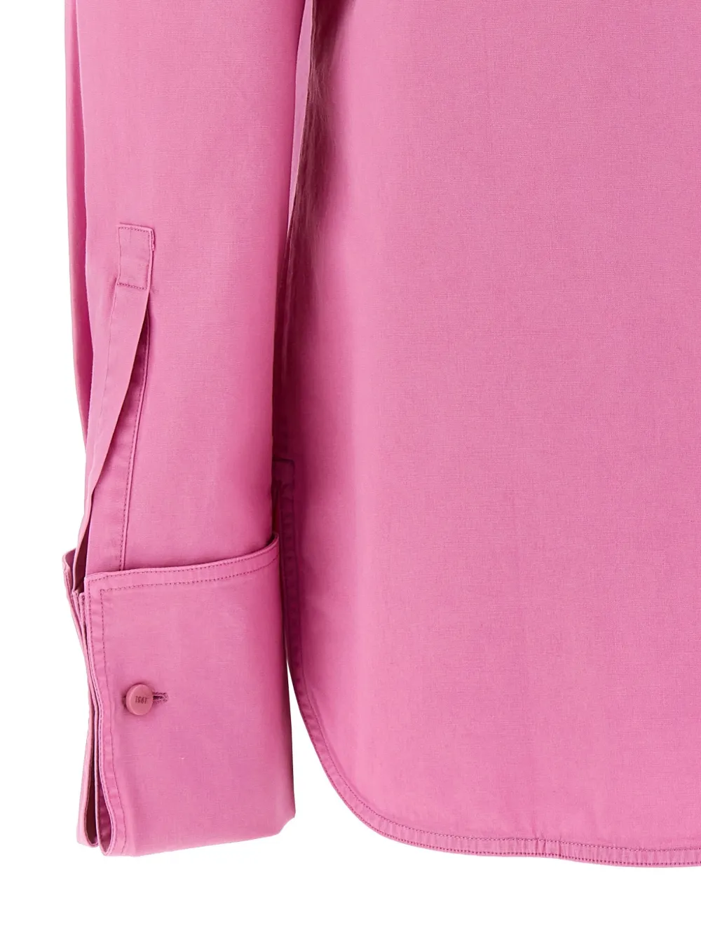 Max Mara Sfilata Stretch Cotton Francia Shirt With Double Cuffs In Pink