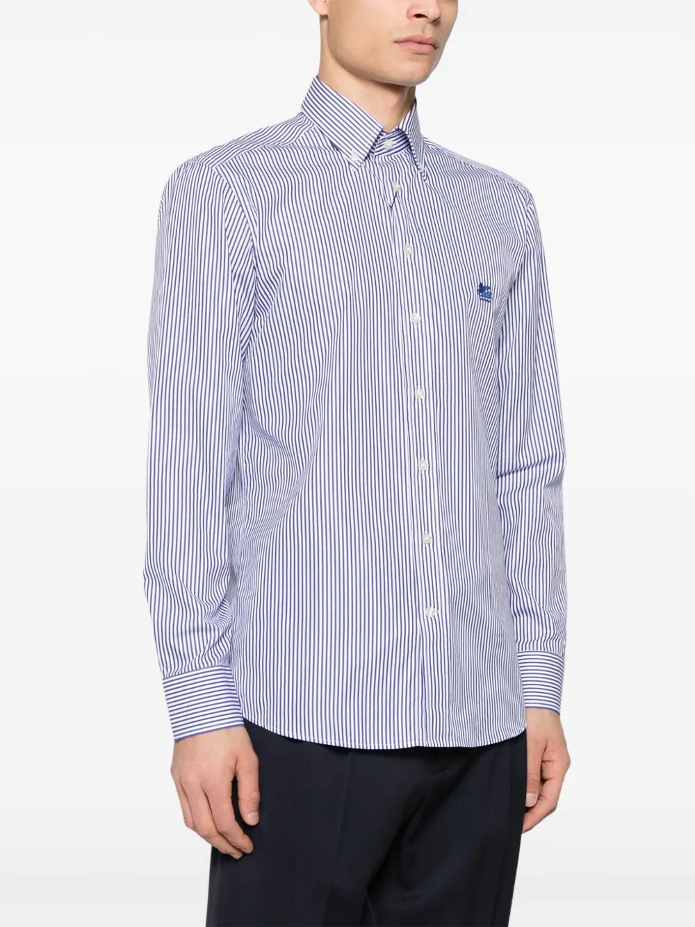 ETRO Gestreept overhemd Blauw