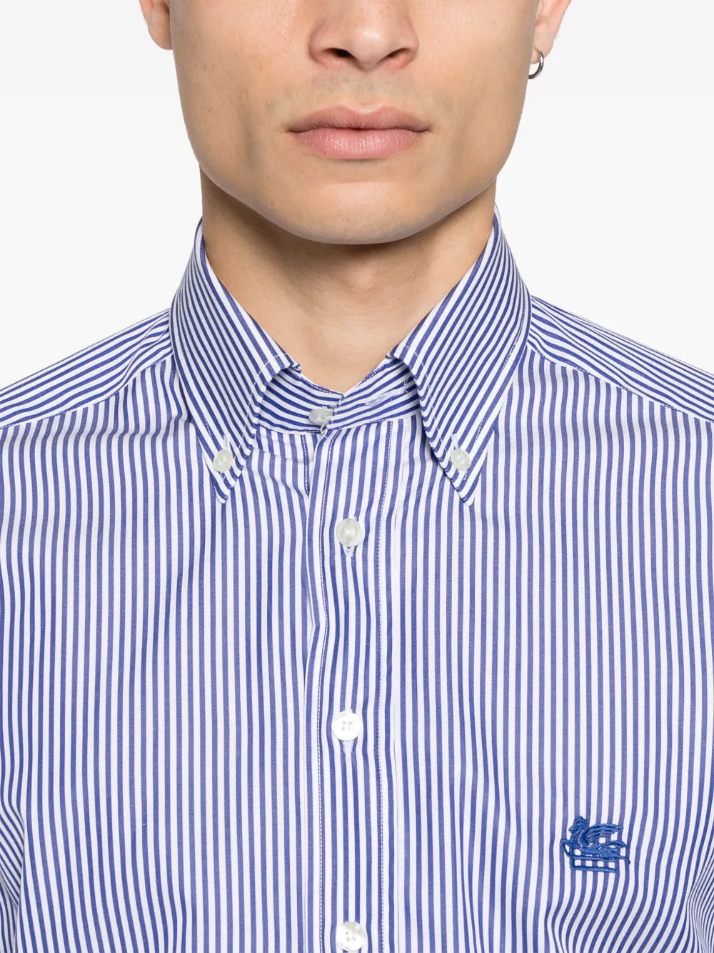 ETRO Gestreept overhemd Blauw