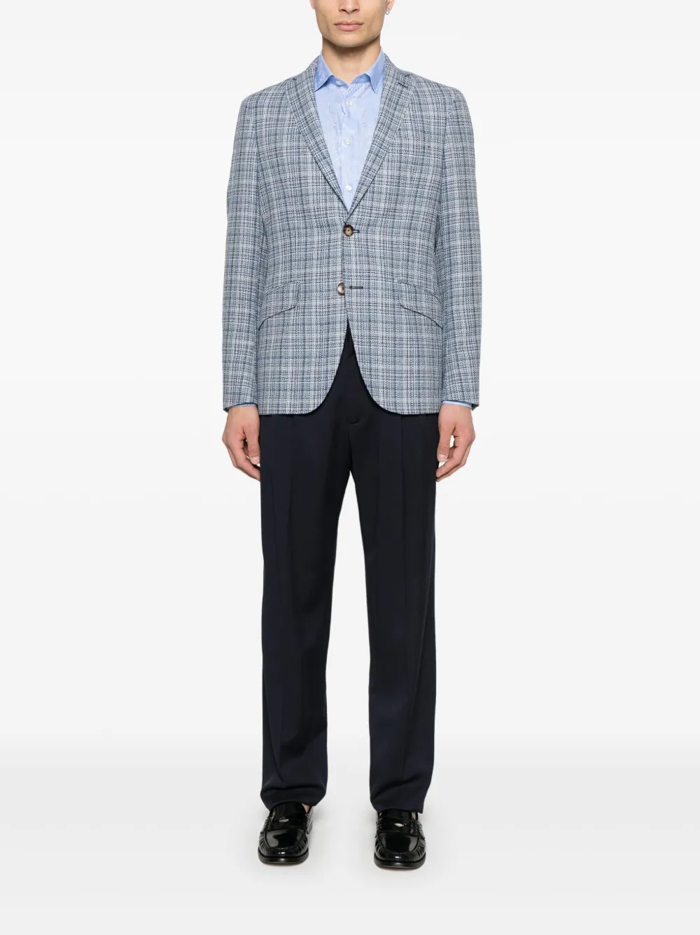 ETRO Overhemd met jacquard - Blauw