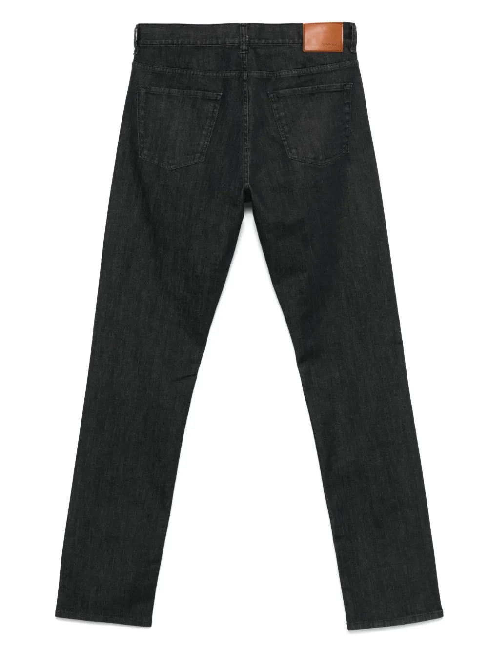 Canali Straight jeans Zwart