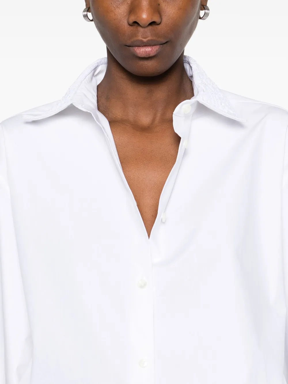 Magda Butrym Blouse met gehaakte afwerking Wit