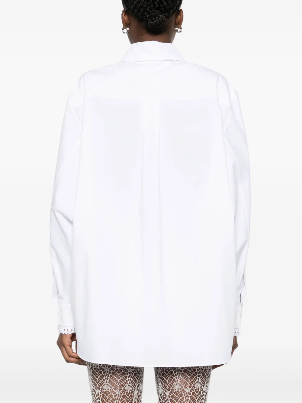 Magda Butrym Blouse met gehaakte afwerking Wit