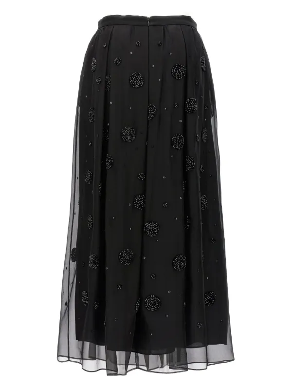 【関税込み】MAX MARA STUDIO 'Wilma' skirt Max Mara Wilma Skirt | Black | FARFETCH AO