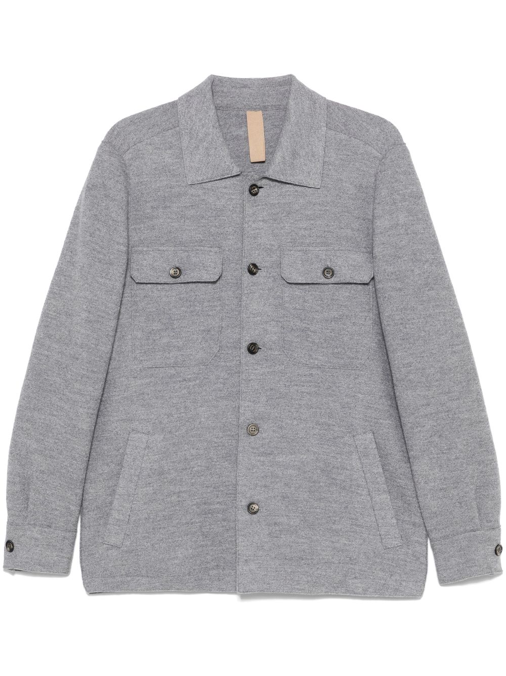 Eleventy wool shirt jacket - Grey