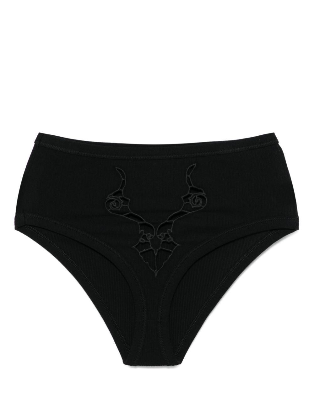 Baserange high-waisted briefs – Black