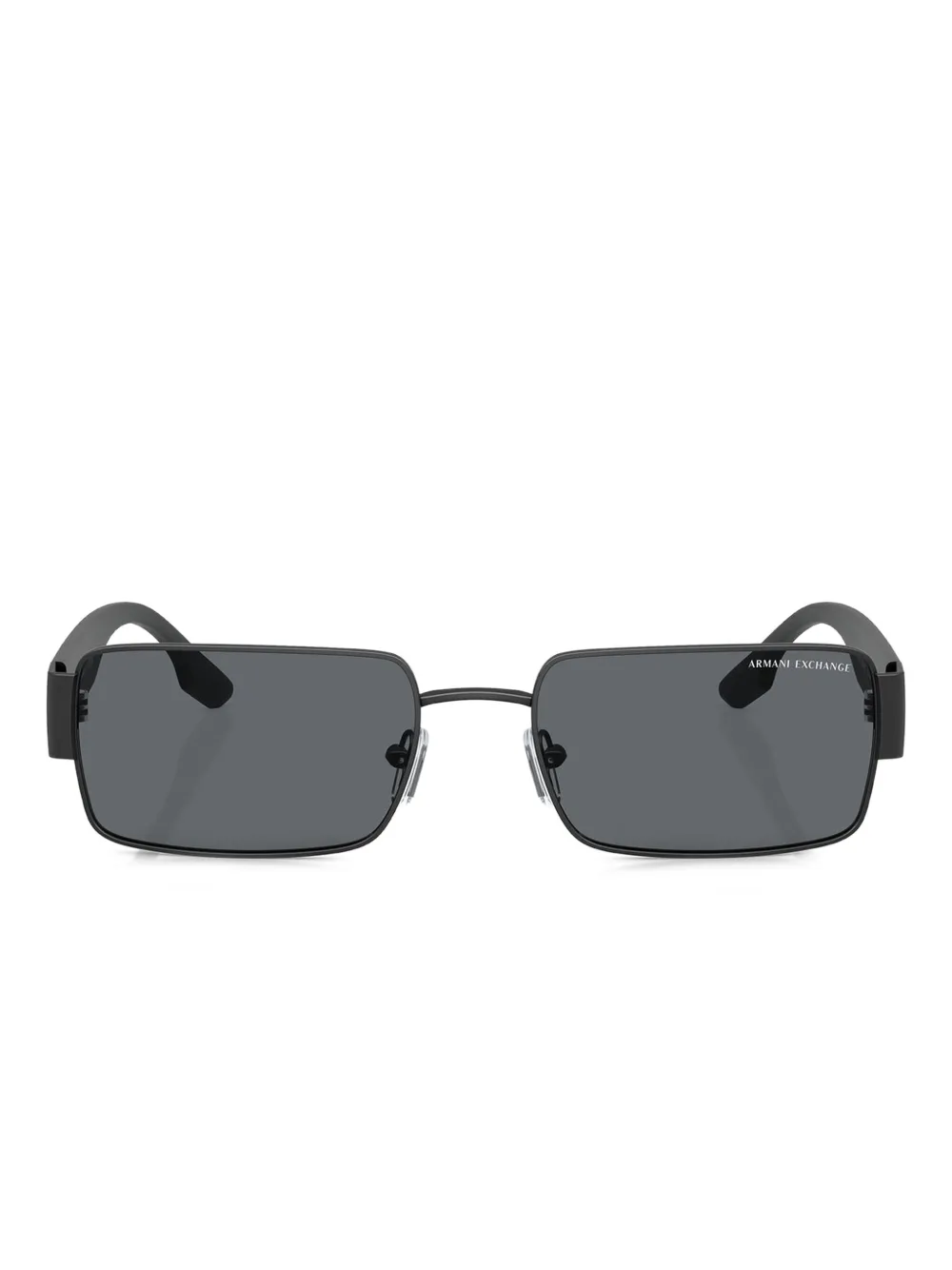 Armani Exchange Zonnebril met rechthoekig montuur Zwart