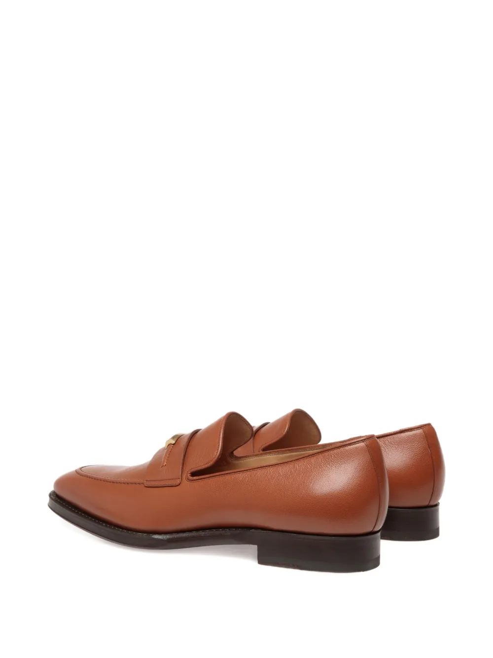 Bally Scribe loafers van bewerkt leer Bruin