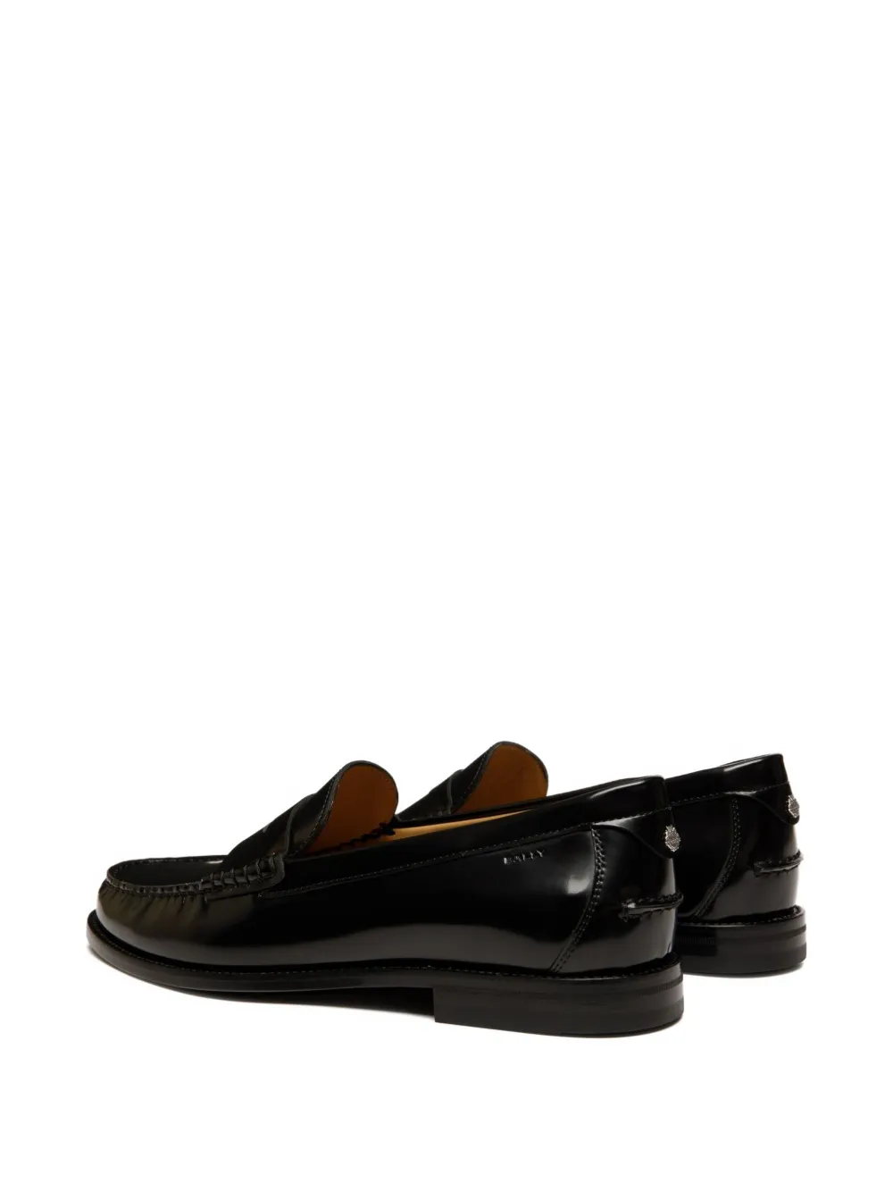 Bally Leren loafers Zwart