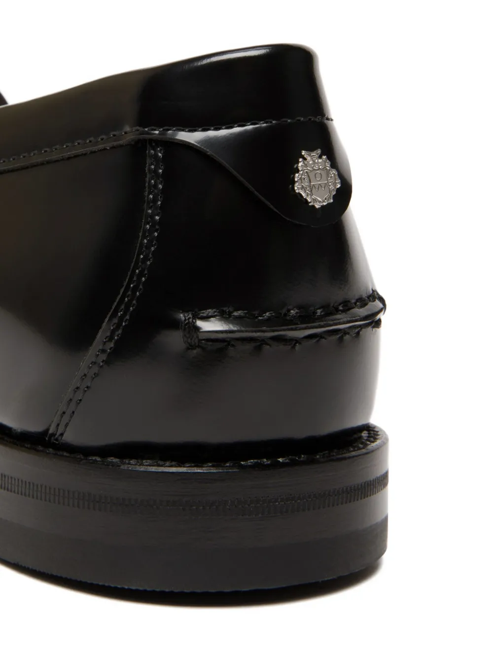Bally Leren loafers Zwart
