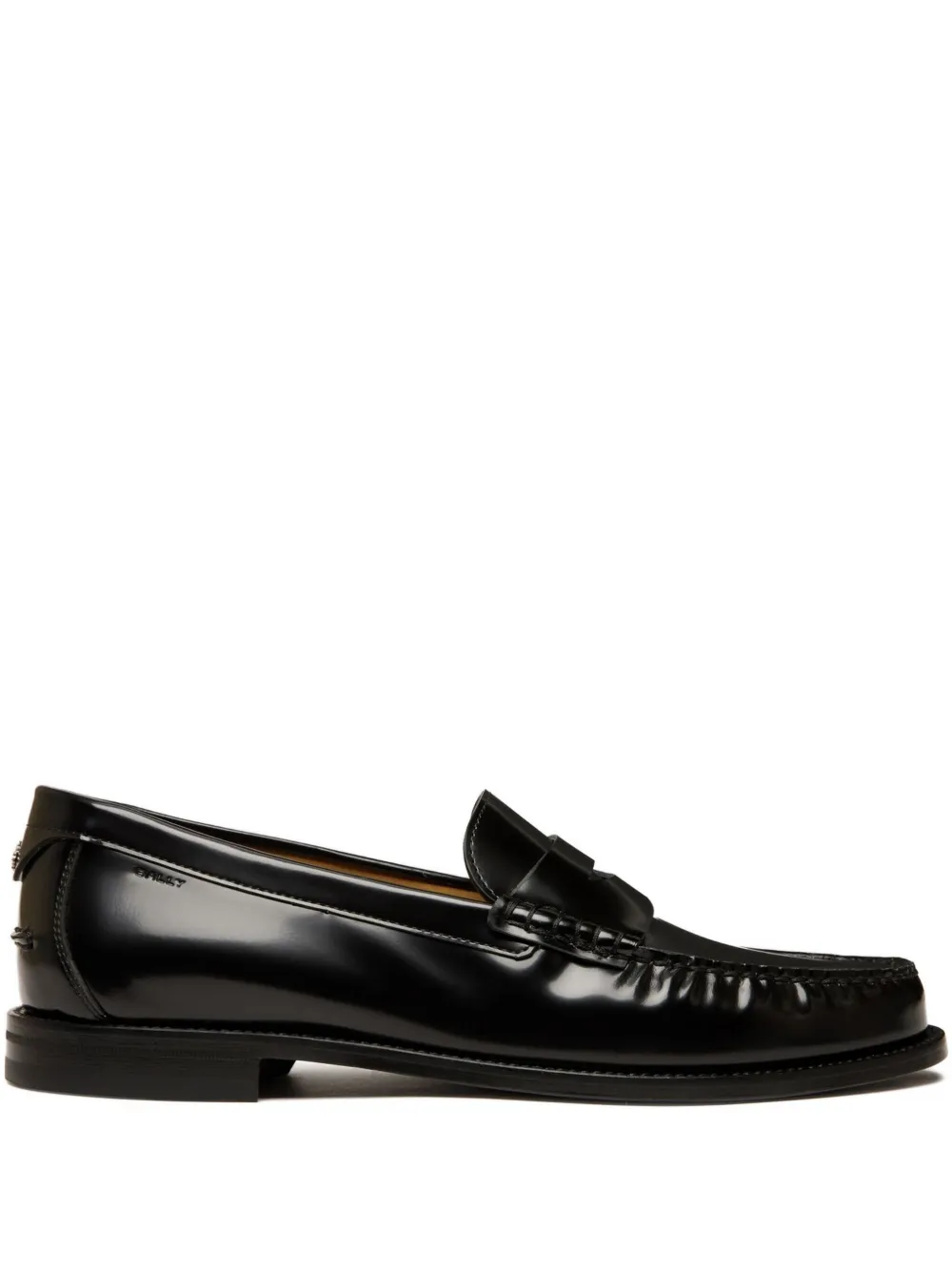 Bally leather penny loafer Black