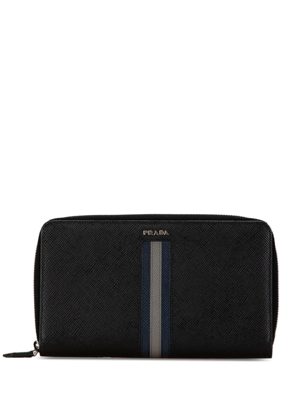 2000-2013 Saffiano Stripe Zip Around Wallet long wallets