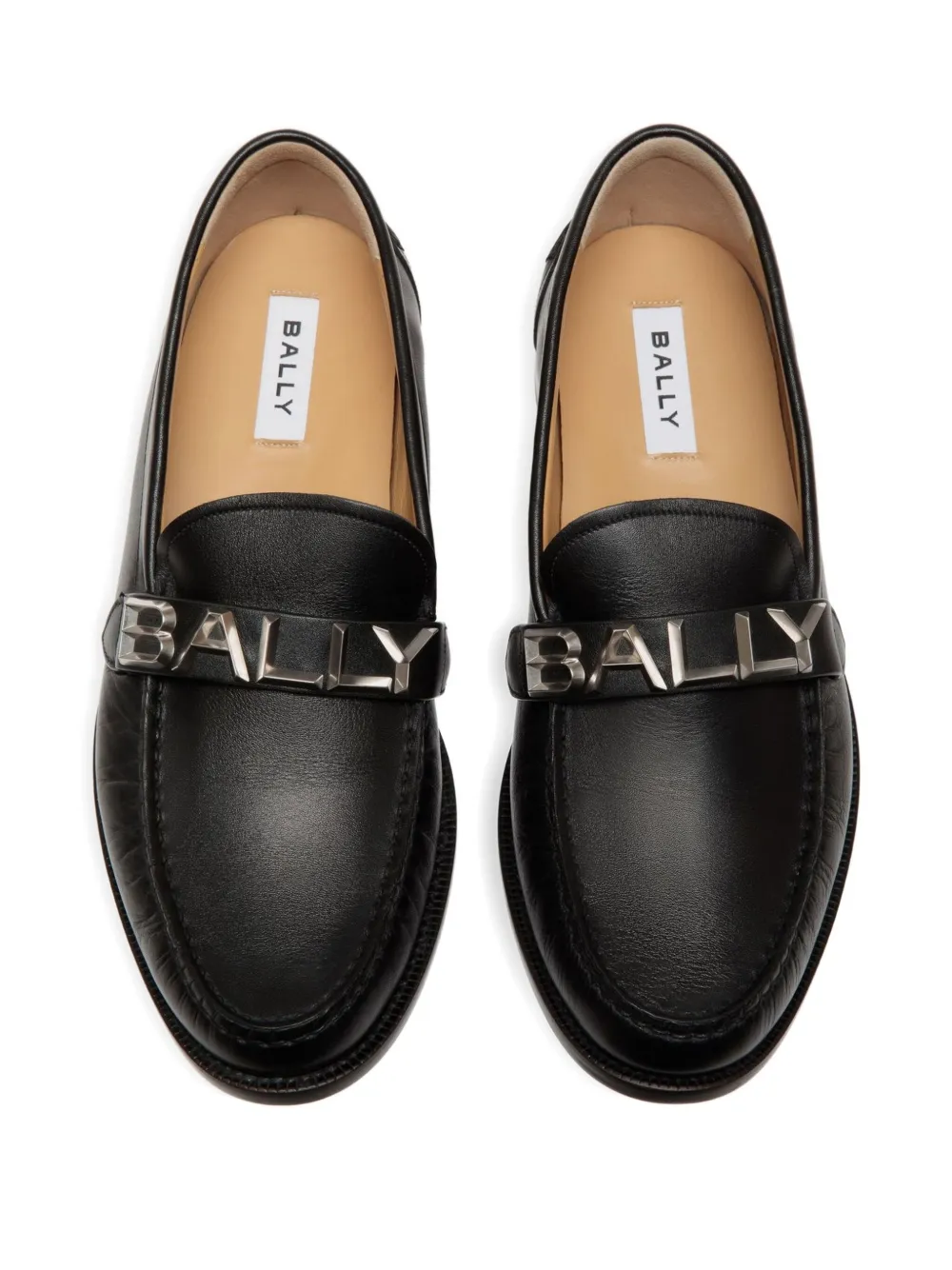 Bally Oregon -logo leather loafers Black