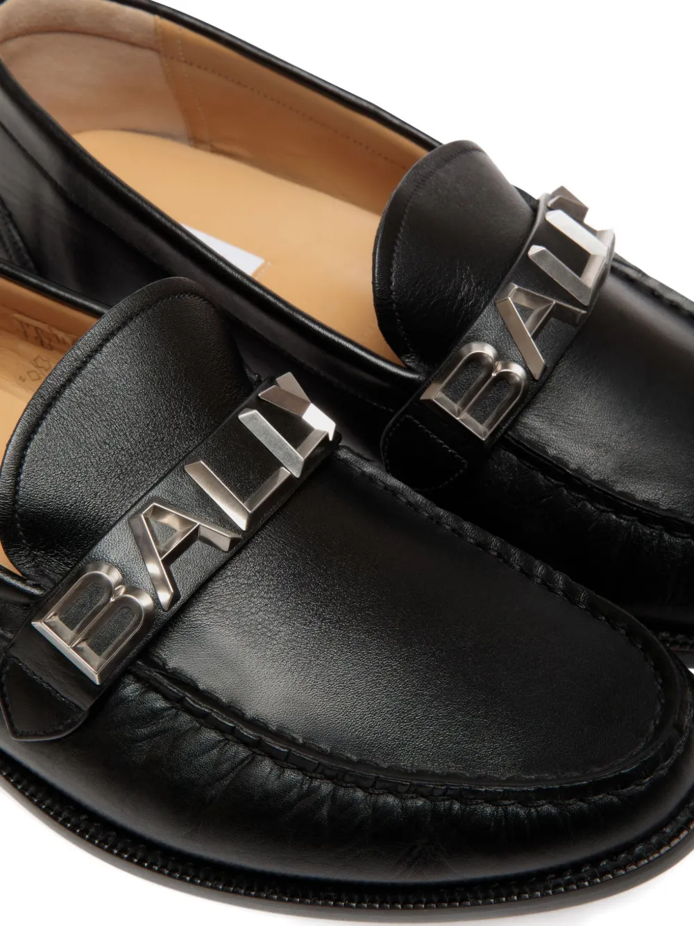 Bally Oregon -logo leather loafers Black