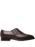 Bally Scribe grained-leather loafers - Brown