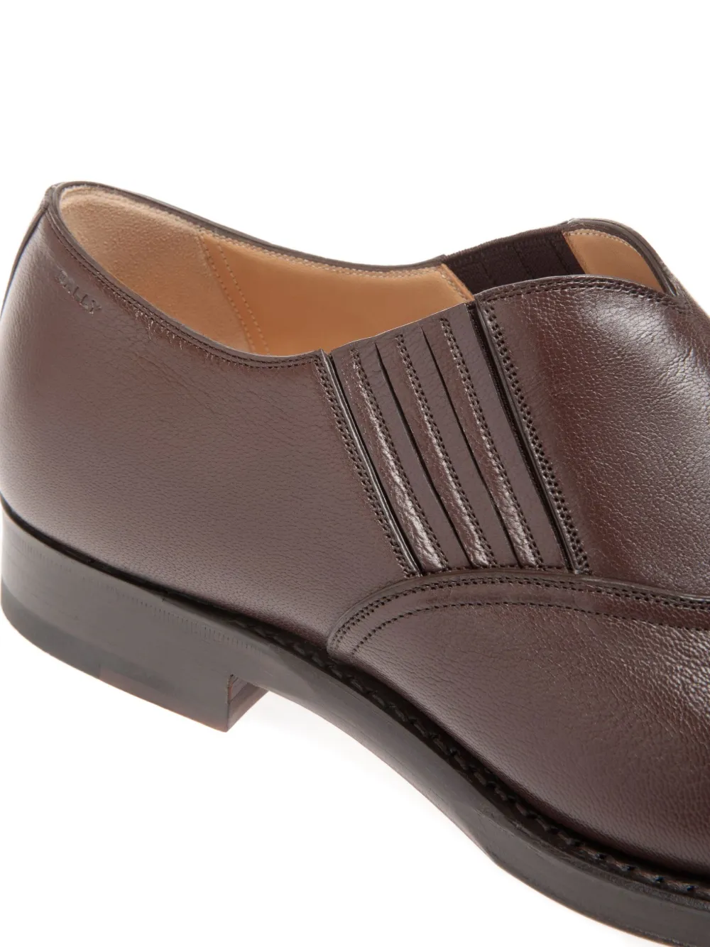Bally Scribe loafers van bewerkt leer Bruin