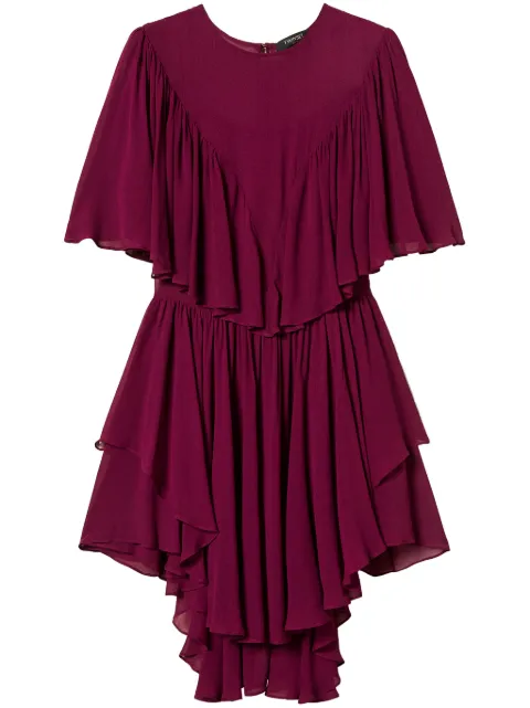 TWINSET vestido corto con volantes