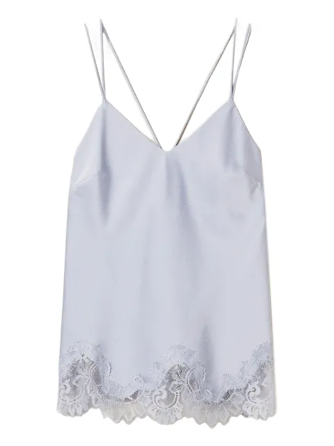 TWINSET lace-trim silk camisole
