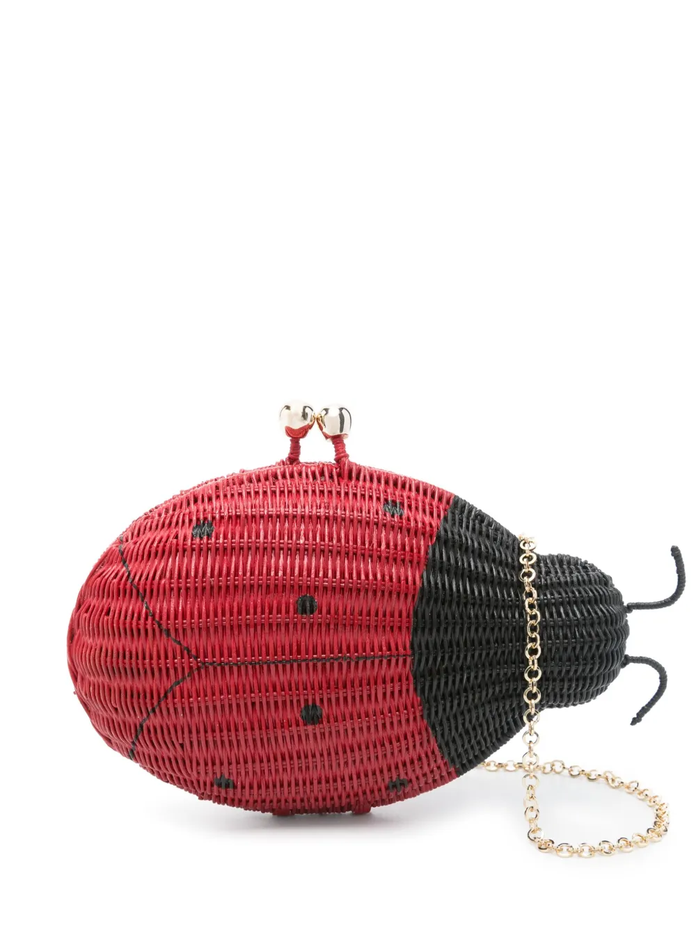 SERPUI Joana Ladybug clutch Rood