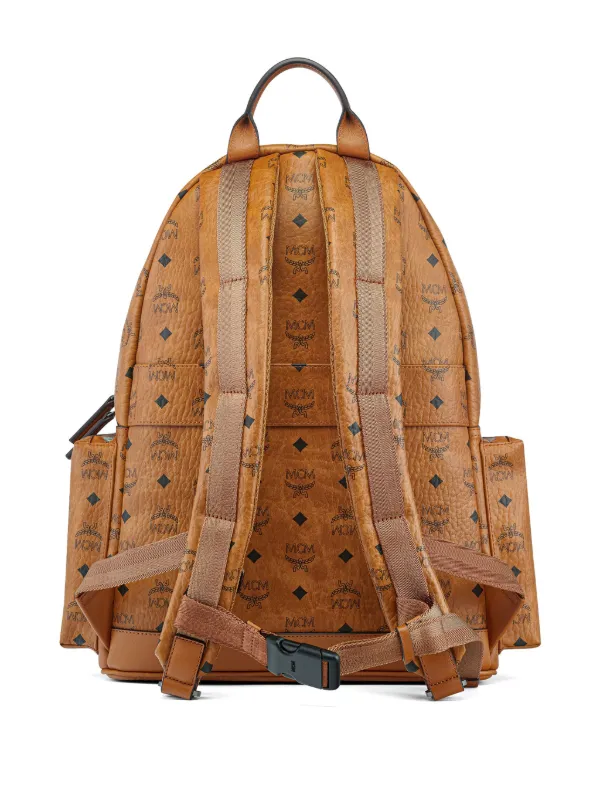 MCM Medium Stark Backpack Brown FARFETCH VN