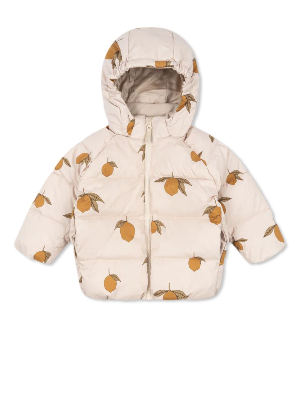 Konges Sløjd lemon-print padded jacket - Pink