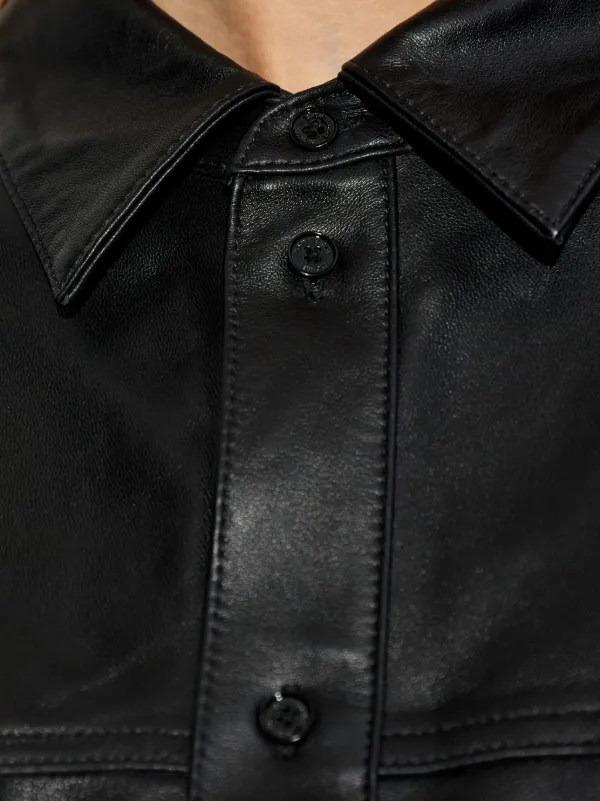 Michael Michael Kors レザーシャツ | ブラック | FARFETCH JP