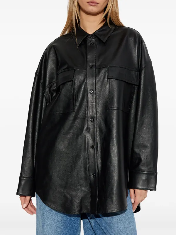 Michael Michael Kors レザーシャツ | ブラック | FARFETCH JP
