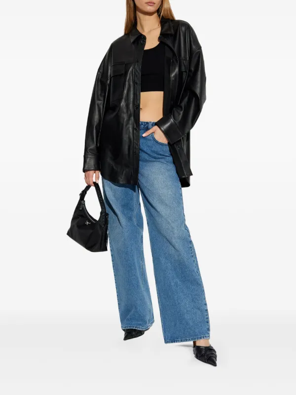 Michael Michael Kors レザーシャツ | ブラック | FARFETCH JP