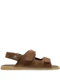 Dolce & Gabbana touch-strap leather sneakers - Brown