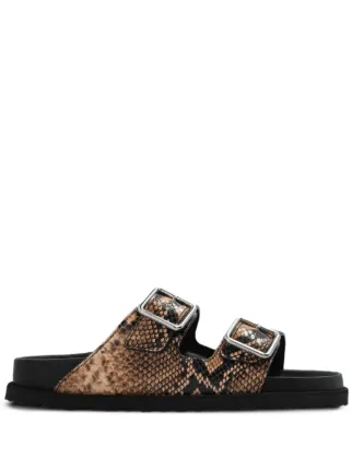 Birkenstock 1774 Arizona Slides | Brown | FARFETCH