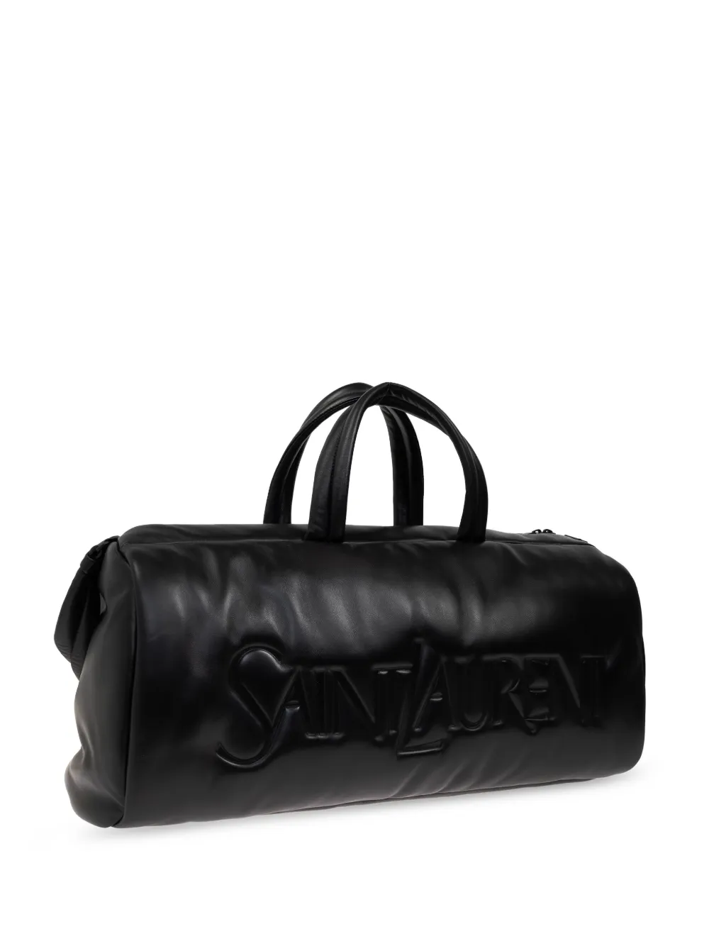 Saint Laurent Leren duffeltas Zwart