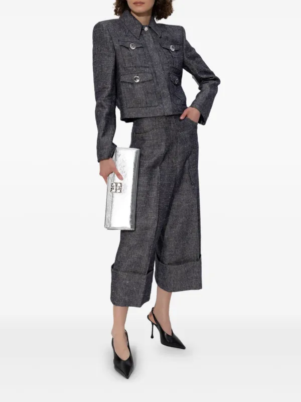 Givenchy 4G Cropped Jacket | Blue | FARFETCH