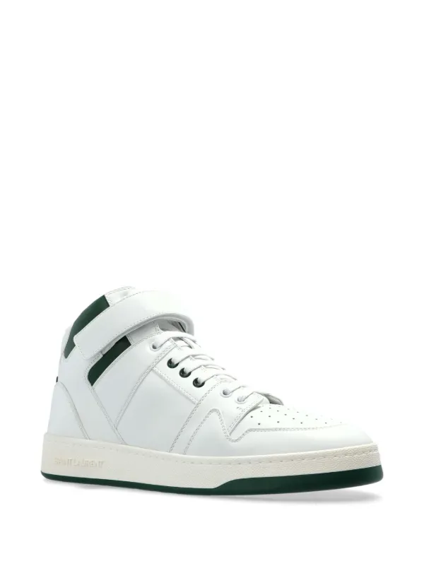 ハンサム◇LAX ミッドトップ Sneaker◇Saint Laurent Saint Laurent Lax Sneakers | White | FARFETCH