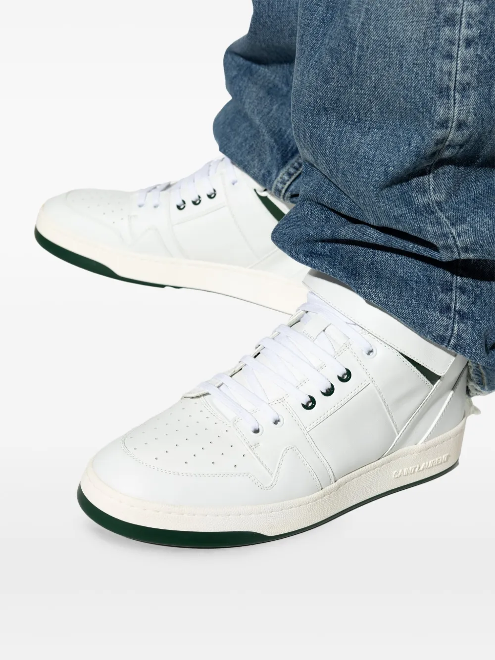 Saint Laurent Lax high-top Sneakers | White | FARFETCH
